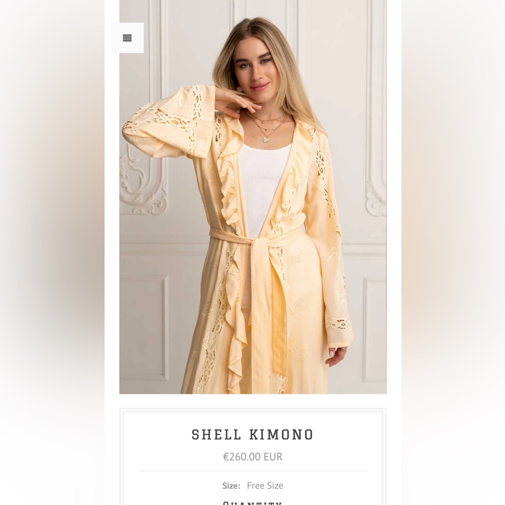 Zaimara Shell Kimono - Picture 9 of 9